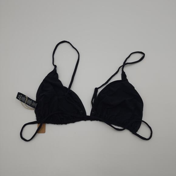 SKIMS Micro Cording String Triangle Bralette in Onyx Size 2X - Picture 5 of 6